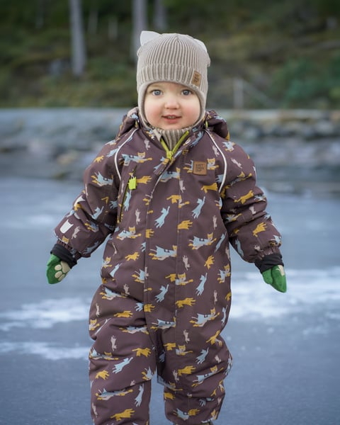 Vinterparkdress Snø